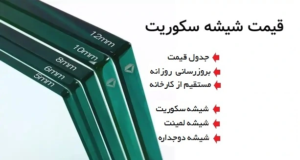 قیمت شیشه سکوریت